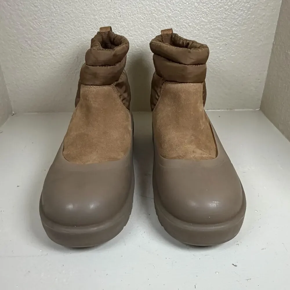UGG Classic Mini Mod Weather Suede Chestnut Removable Golosh Boot Mens Size 11